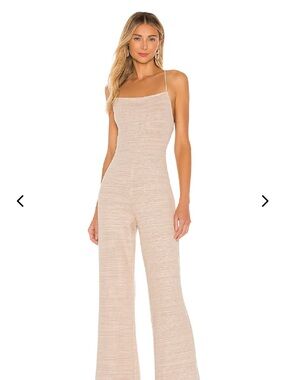 Lovers & Friends Selita Jumpsuit Tan Gradient, small. NEW